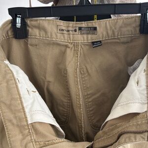 Carhartt Relaxed Fit Men's Khaki/Tan Work pants 32x34